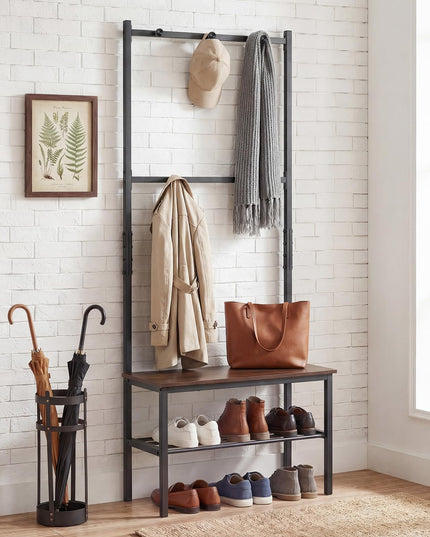 Giantex 3-in-1 Hall Tree Freestanding Entryway Bench
