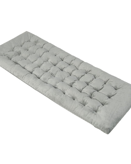 Giantex Camping Cot Pad, 75" x 27.5" x 3" Recliner Cushion with 4 Fixing Straps, Thickened Cushion for Lounge Chair and Swing