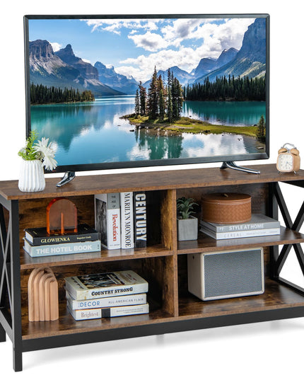 Giantex TV Stands for Living Room - 3-Tier Media Console Table with Storage Shelves