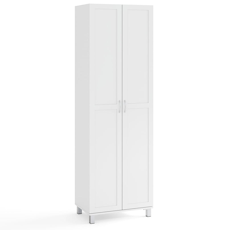 Giantex Kitchen Pantry Cabinet, 2 Door Cupboard with 5 Shelves, Storage Organizer for Kitchenware