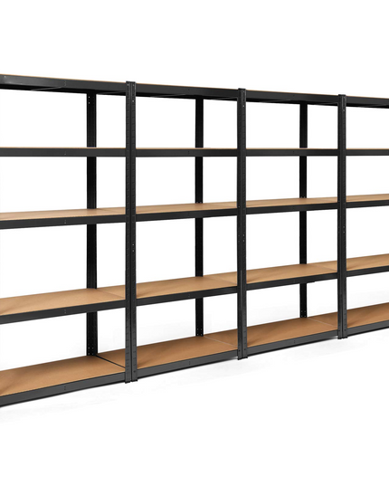 Giantex Shelving Rack Storage Shelf Steel Garage Utility Rack 5-Shelf Adjustable Shelves