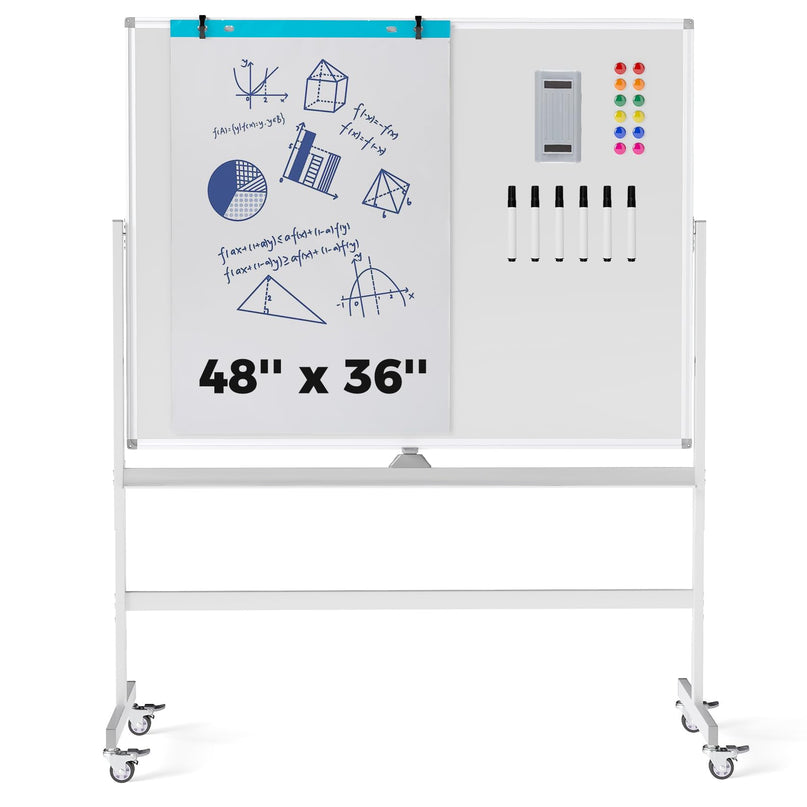 Giantex Double-Sided Magnetic Dry Erase Mobile Whiteboard