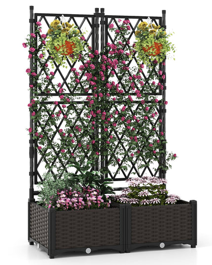 Jardinière surélevée Giantex avec treillis
