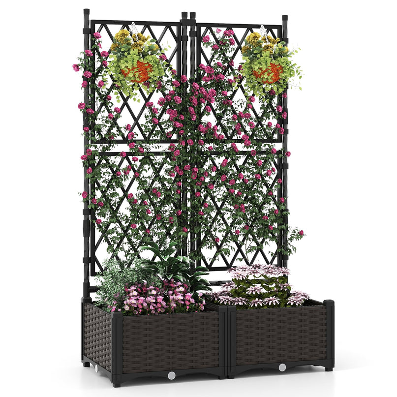 Jardinière surélevée Giantex avec treillis