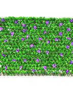 Green Leaves & Purple Flowers