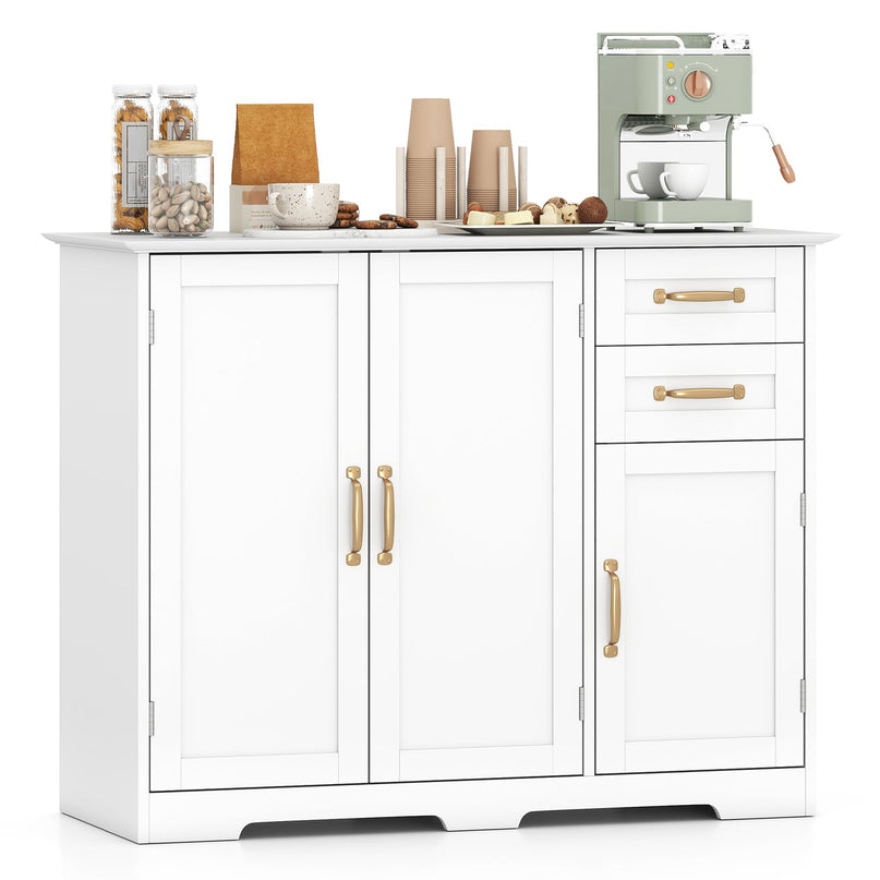 Giantex Sideboard Buffet Cabinet Modern Sideboard Cabinet