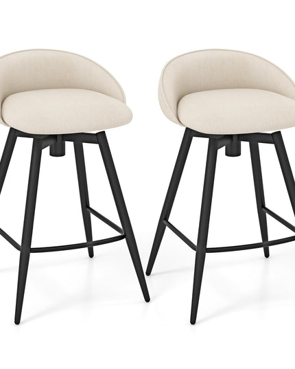 Giantex Swivel Bar Stools Set with Footrest for Kitchen Island