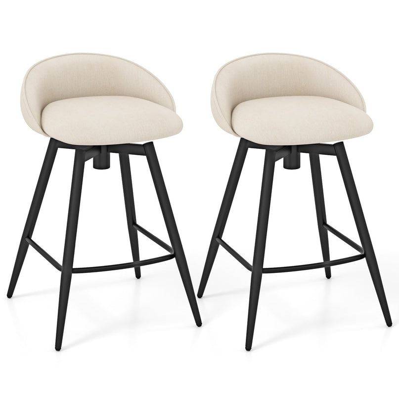 Giantex Swivel Bar Stools Set with Footrest for Kitchen Island