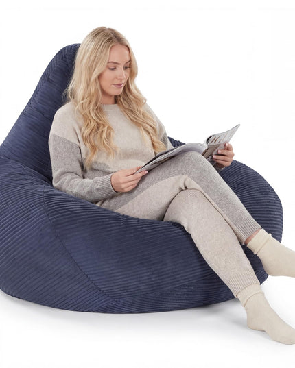Giantex Bean Bag Chair for Adults with Skin-Friendly Corduroy Cover & Soft Sponge Filling