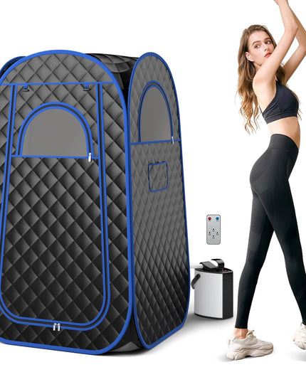 Giantex Portable Sauna, Full Body Steam Sauna w/ 3L Steam Box