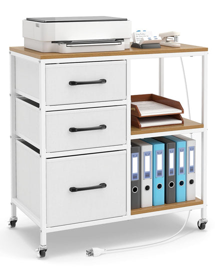 Meuble de rangement pour imprimante Giantex avec espace de rangement pour l'organisation du bureau à domicile