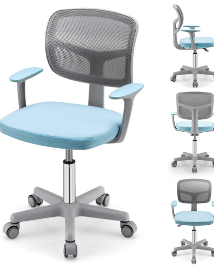 Giantex Ergonomic Home Office Chair, Mesh Low Back Desk Chair, Swivel Computer Chair with Y-Shaped Lumbar Support & Comfy Armrest