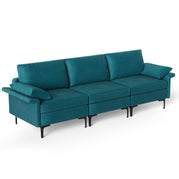 Blue / 3 Seat Sofa Couch