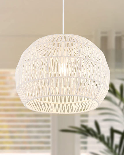 Suspension en rotin style ferme Giantex