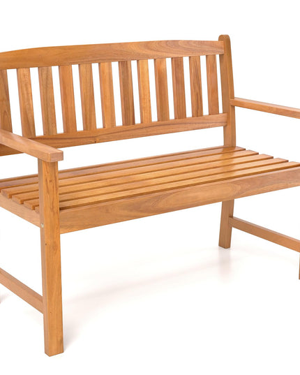 Giantex 2 Person Outdoor Bench w/Ergonomic Backrest