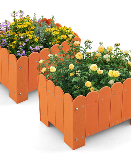 Giantex 2 Pack Rectangular Planter Box