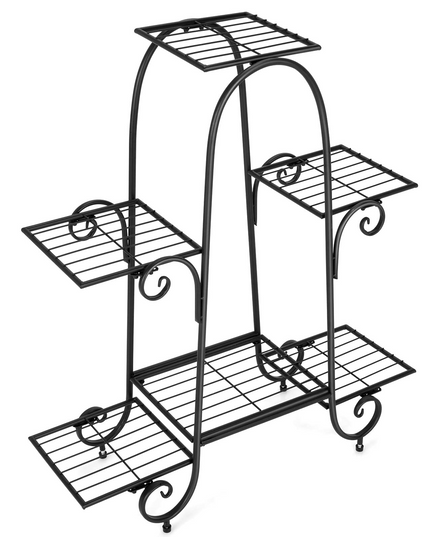 6  Tiers Metal Plant Stand Flower Pots Holder