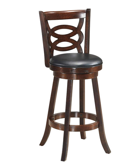 Giantex Bar Stools, Counter Height Dining Chair, Fabric Upholstered 360 Degree Swivel
