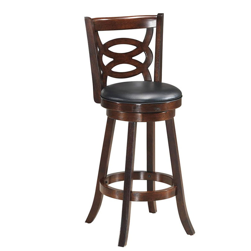 Giantex Bar Stools, Counter Height Dining Chair, Fabric Upholstered 360 Degree Swivel