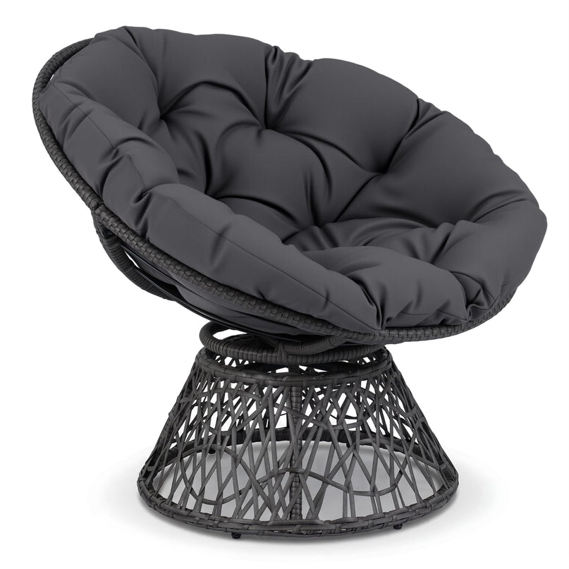 Giantex Wicker Papasan Chair with Soft Thick Cushion（ 41.5"W）