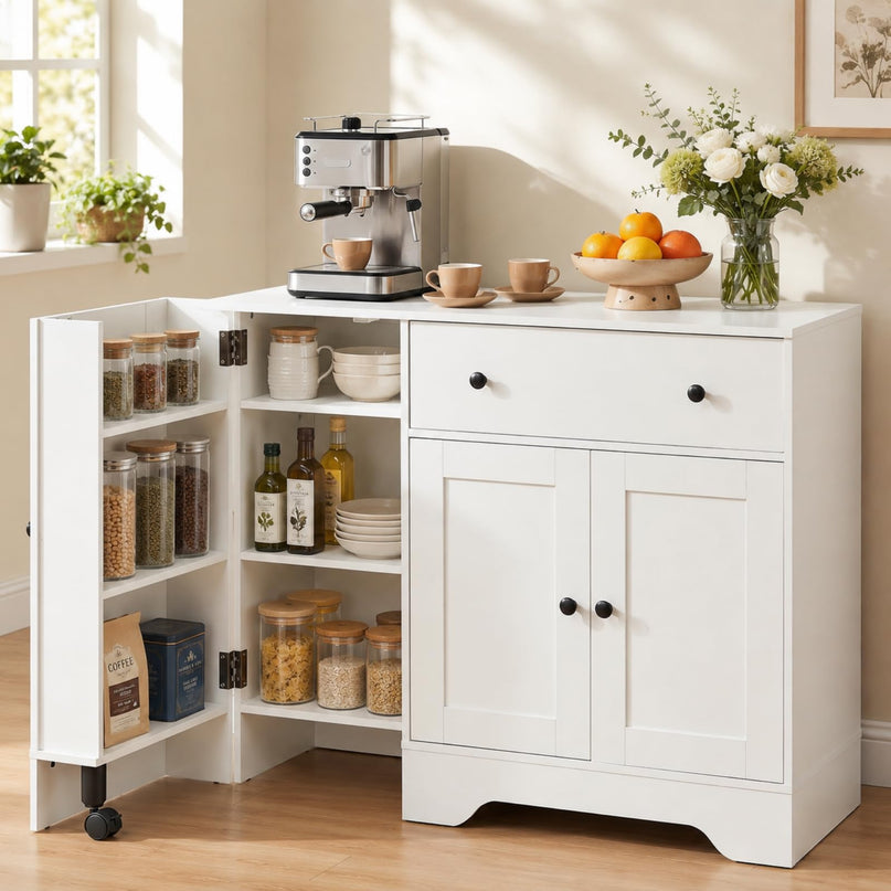 GIANTEX 41.5" Sideboard Buffet Cabinet with Storage