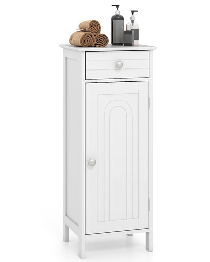 Giantex 34.5” Bathroom Cabinet Narrow Side Storage Organizer