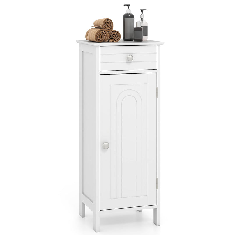 Giantex 34.5” Bathroom Cabinet Narrow Side Storage Organizer