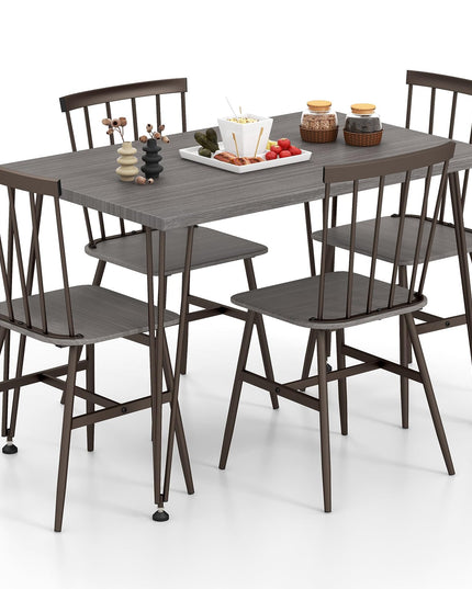 Giantex Dining Table Set for 4, Dining Set with Kitchen Table, Dining Chairs
