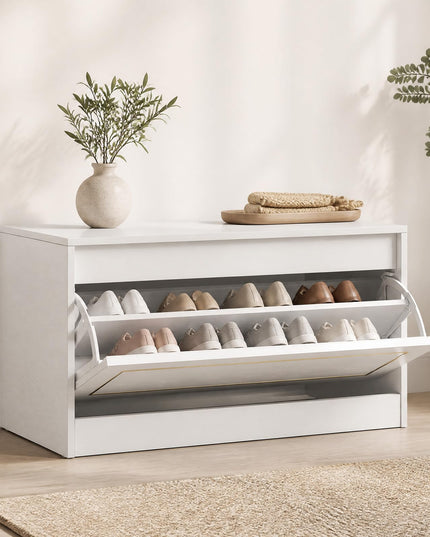 GIANTEX 31.5" W Hidden Narrow Shoe Cabinet for Hallway