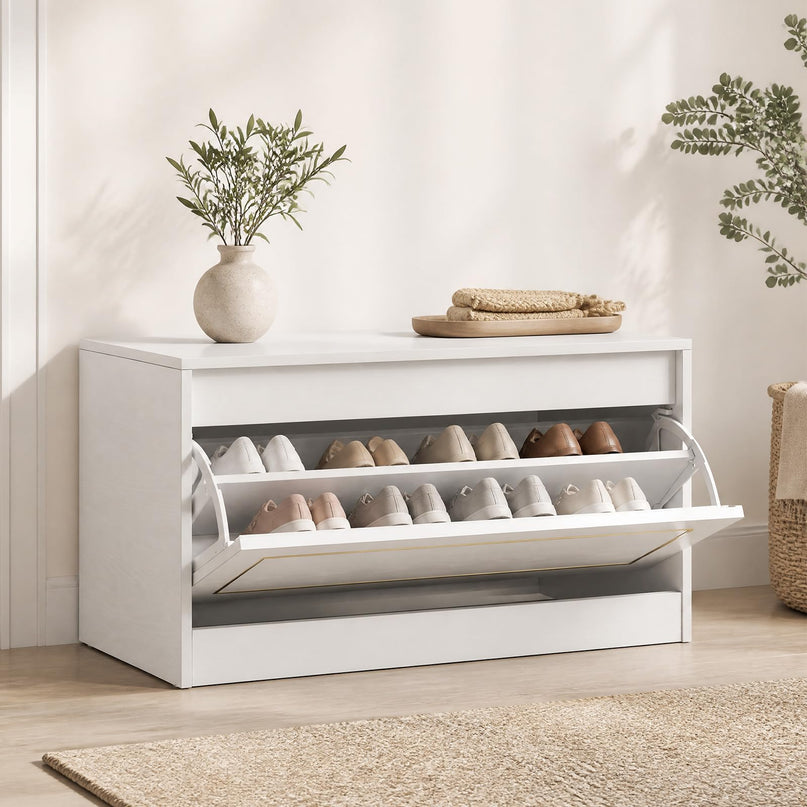 GIANTEX 31.5" W Hidden Narrow Shoe Cabinet for Hallway