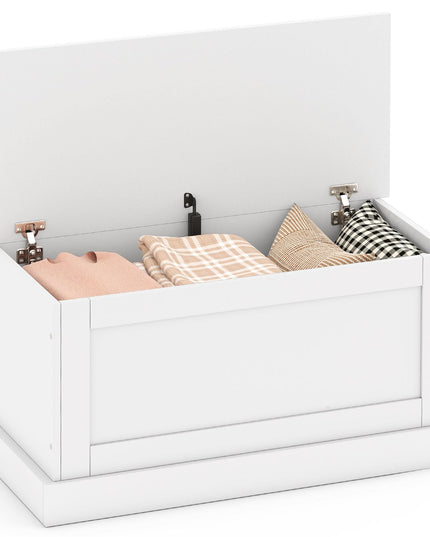 Giantex Storage Bench, 35.5” Storage Trunk with Safety Metal Hinge