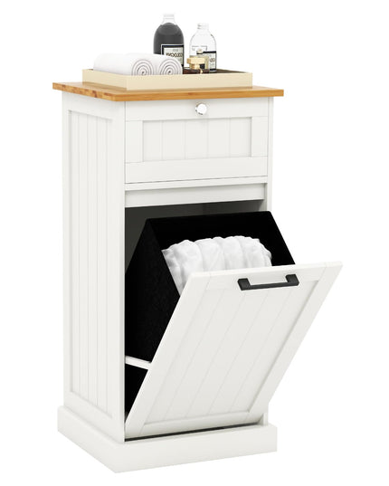 Giantex Tilt Out Laundry Hamper Cabinet