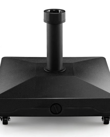 Giantex Umbrella Base with Wheels, 54 lbs Fillable Mobile Umbrella Base, Water or Sand Filled