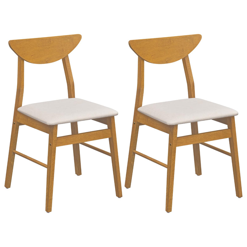 GIANTEX Upholstered Dining Chairs Set of 2/4 w/ Comfortable Upholstered Seat