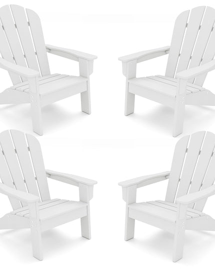 Chaise Adirondack pour enfants Giantex en PEHD – Chaise de jardin toutes saisons pour tout-petits au design ergonomique