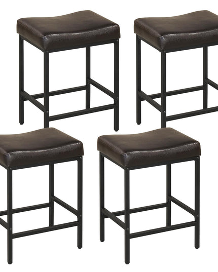 Chaises de bar Giantex de 25 pouces à hauteur de comptoir pour îlot de cuisine avec pieds en métal