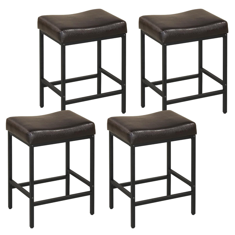 Chaises de bar Giantex de 25 pouces à hauteur de comptoir pour îlot de cuisine avec pieds en métal