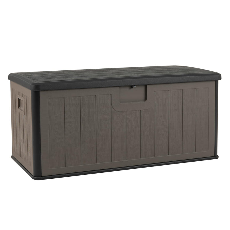 Giantex 100 Gallon Deck Box with Lockable Lid for Patio Furniture Cushions