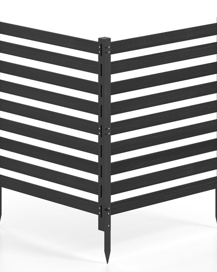 GIANTEX 2/3/4-Panel Outdoor Wood Privacy Screen Air Conditioner Fence