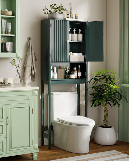 Giantex Meuble de rangement de salle de bain au-dessus des toilettes