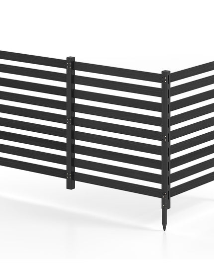 GIANTEX 2/3/4-Panel Outdoor Wood Privacy Screen Air Conditioner Fence