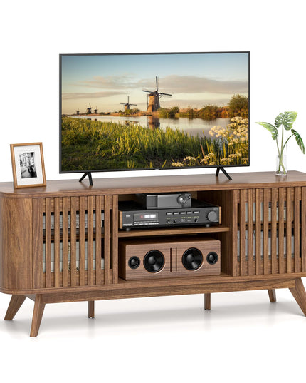 Giantex TV Stand for TVs Mid Century Modern Entertainment Center
