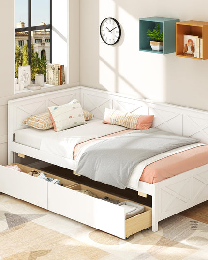 Giantex Twin Daybed with 2 Storage Drawers