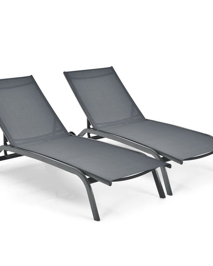Giantex Patio Lounge Chairs for Pool Area