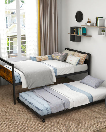 Giantex Metal Daybed with Trundle