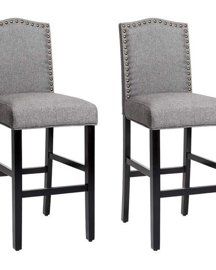 Counter Height Dining Side Barstools, w/ Thick Cushion