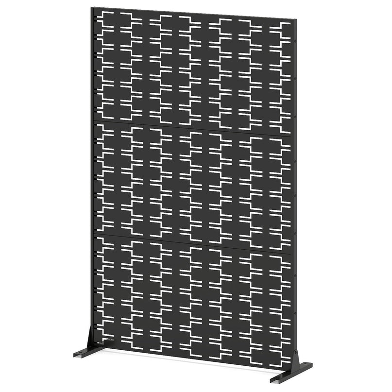 Giantex Metal Privacy Screen 72''H x 48''W for Garden