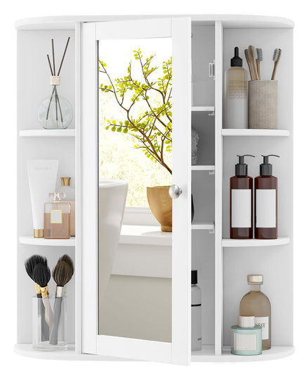 Giantex Medicine Cabinet, Bathroom Wall Cabinet with Mirror