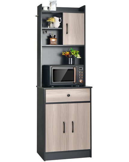 Giantex Kitchen Sideboard, Tall Buffet Hutch Cabinet