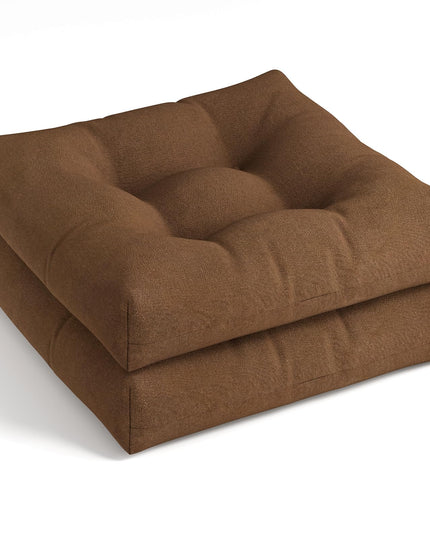 Giantex 2/4/6 Pack Tufted Patio Cushions 4 Inch Thick Outdoor Chair Pads
